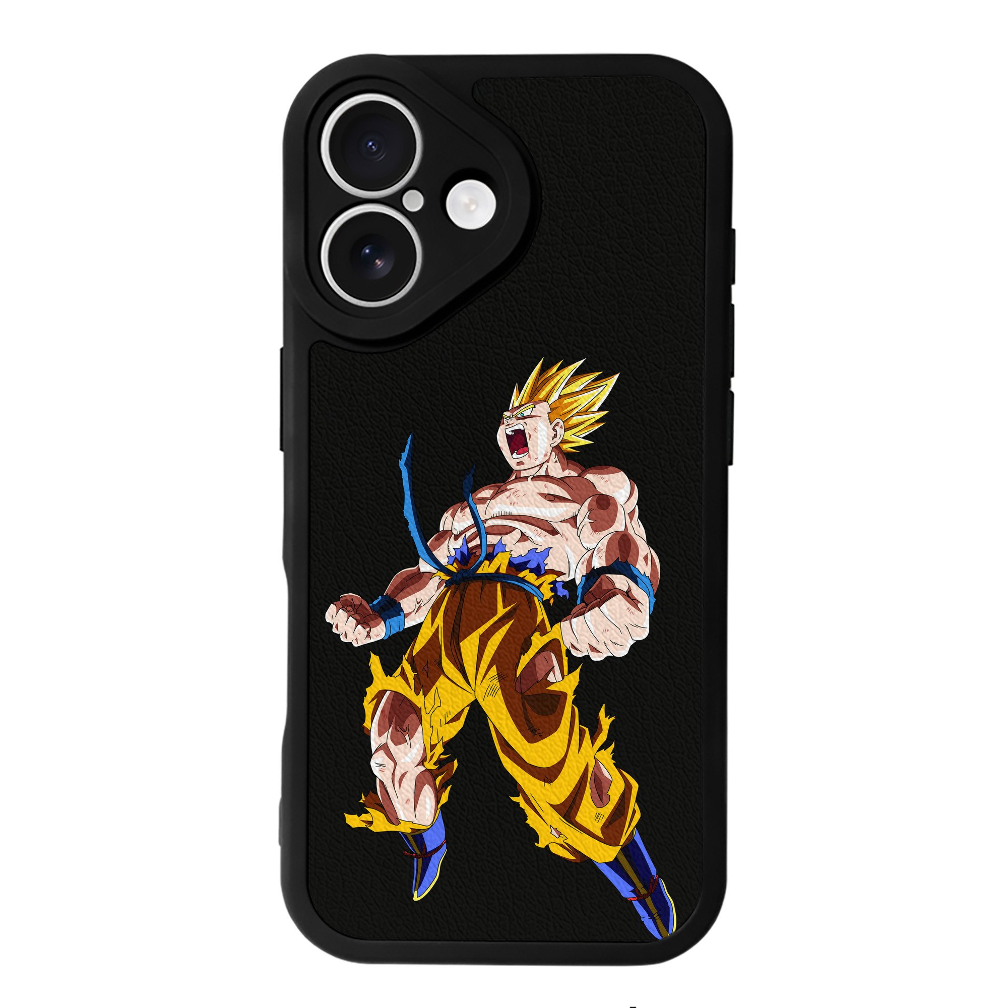 （画像用） ドラゴンボール 孫悟空（そん ごくう）Son Goku カカロット DRAGON BALL Kakarotto 【iPhone 16シリーズ対応】シリコンスマホケース（レザー調） 材質：シリコン